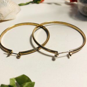 Gold Plated Hoop Earrings